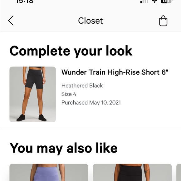 Lululemon Wunder Train 6" Short - Picture 2 of 6